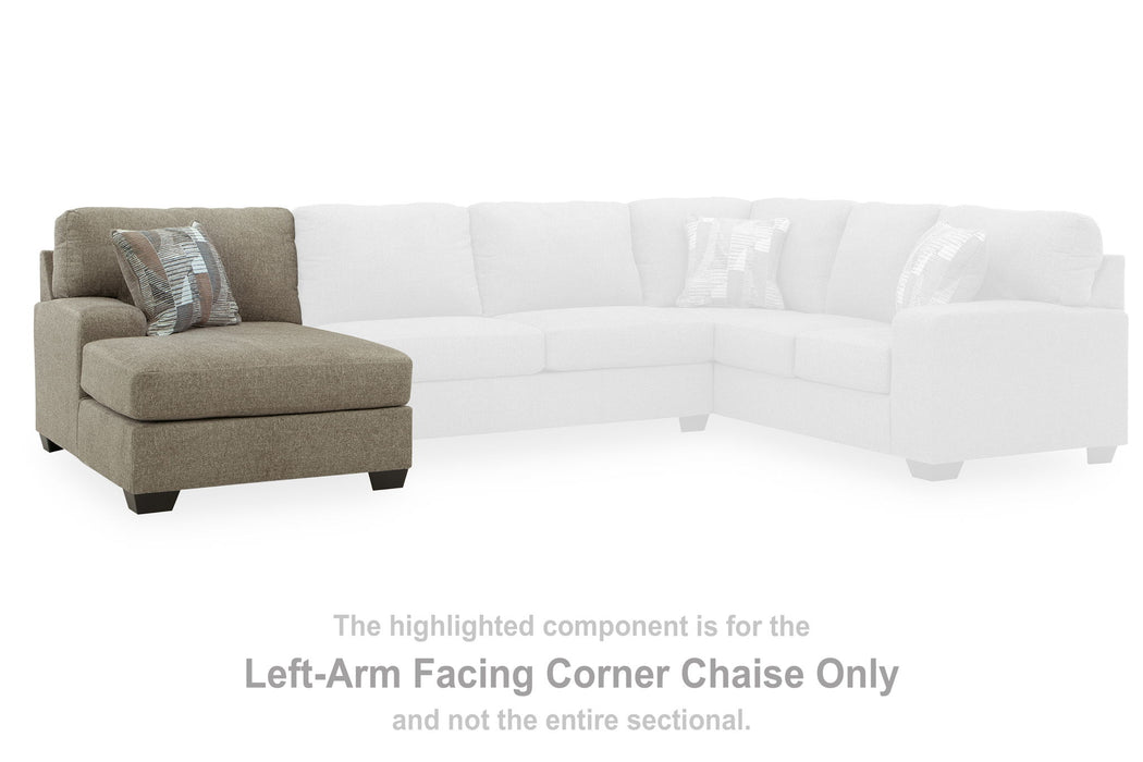 Newellen - LAF Corner Chaise - Beige - Tallahassee Discount Furniture (FL)