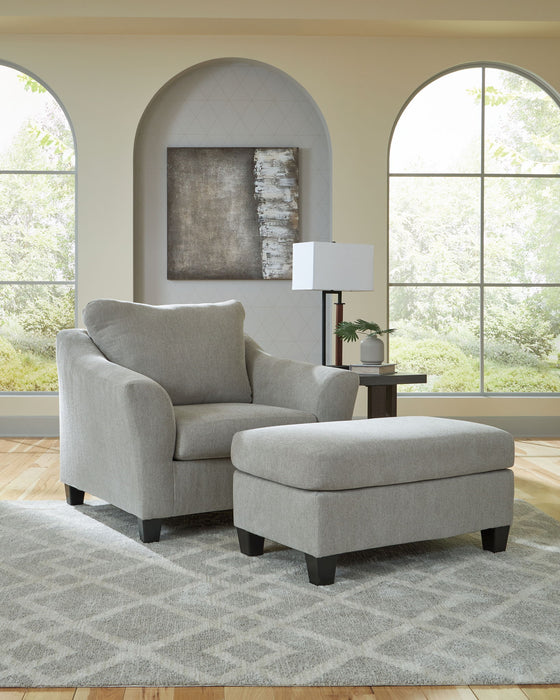 Willarae - Taupe - 2 Pc. - Chair And A Half, Ottoman - Tallahassee Discount Furniture (FL)