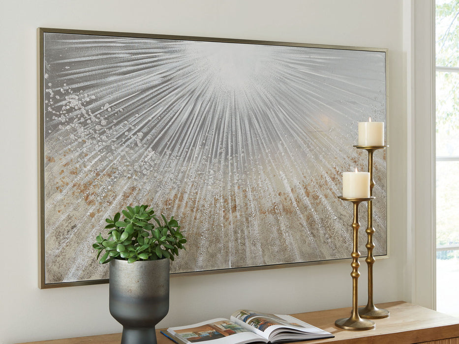 Waldard - Gray / Taupe / White - Wall Art - Tallahassee Discount Furniture (FL)