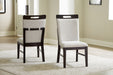 Neymorton - Light Gray / Brown - Dining Upholstered Side Chair (Set of 2) - Tallahassee Discount Furniture (FL)