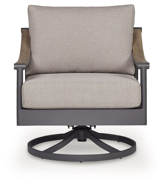 Ocean Beach - Swivel Lounge With Cushion - Gray - Tallahassee Discount Furniture (FL)
