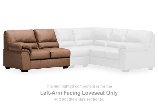 WillowBend - Caramel - LAF Loveseat - Tallahassee Discount Furniture (FL)
