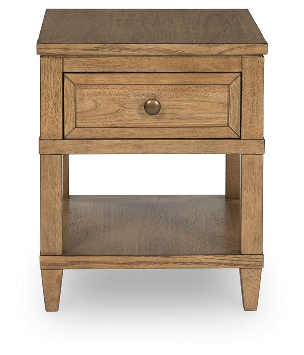 Sharlance - Light Brown - Rectangular End Table - Tallahassee Discount Furniture (FL)