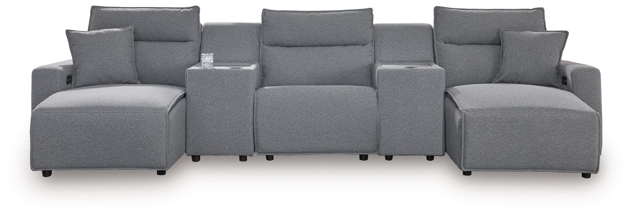 ModMax II - Salt And Pepper - Reclining Sectional - Tallahassee Discount Furniture (FL)