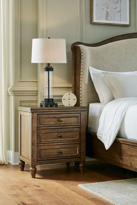 Sturlayne - Brown - Three Drawer Night Stand - Tallahassee Discount Furniture (FL)