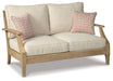 Clare View - Beige - Loveseat w/Cushion - Tallahassee Discount Furniture (FL)