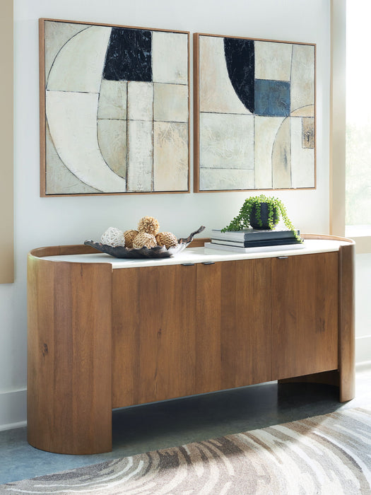 Fitzroy - Brown / White - Accent Cabinet - Tallahassee Discount Furniture (FL)