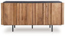 Quintavious - Brown / Charcoal - Accent Cabinet - Tallahassee Discount Furniture (FL)