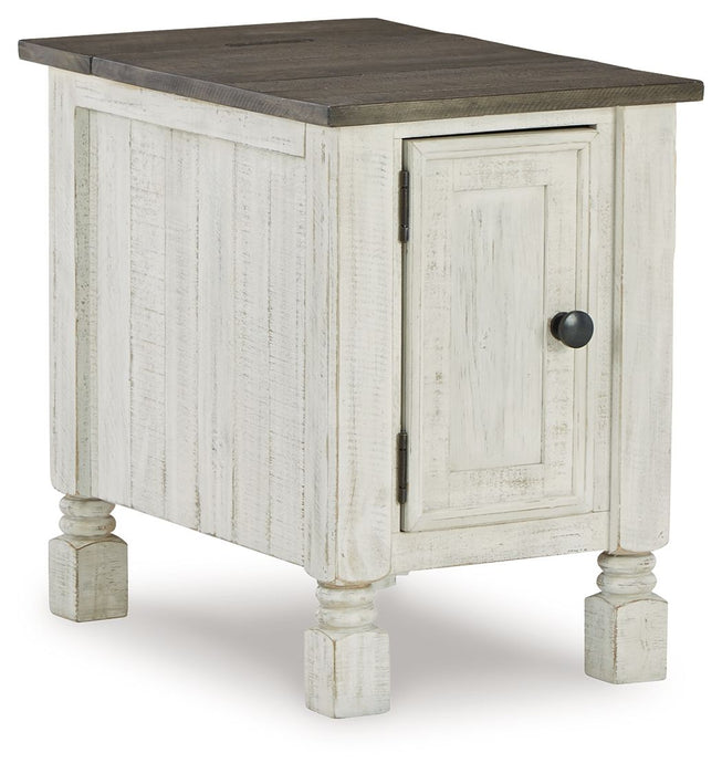 Havalance - Chair Side End Table - White / Gray - Tallahassee Discount Furniture (FL)
