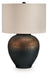 Newgerhard - Brown / Black - Metal Table Lamp - Tallahassee Discount Furniture (FL)