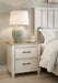 Shaybrock - Antique White / Brown - Two Drawer Night Stand - Tallahassee Discount Furniture (FL)