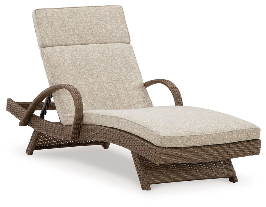 Beachcroft - Beige - Chaise Lounge With Cushion - Tallahassee Discount Furniture (FL)