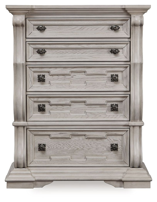Bruchandi - Antique White - Five Drawer Chest - Tallahassee Discount Furniture (FL)