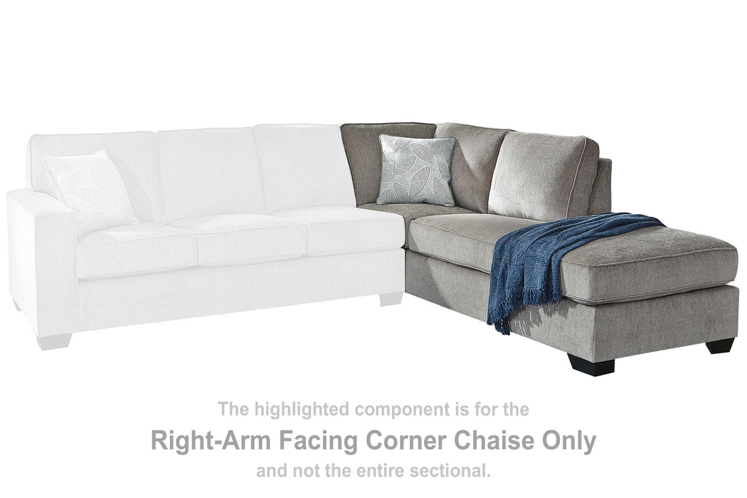 Altari - Raf Corner Chaise - Alloy - Tallahassee Discount Furniture (FL)