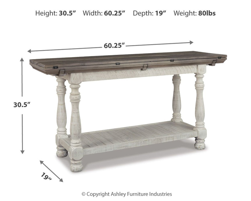 Havalance - Flip Top Sofa Table - Gray / White - Tallahassee Discount Furniture (FL)