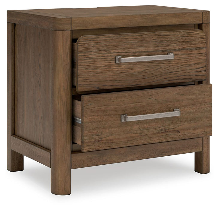 Cabalynn - Two Drawer Night Stand - Light Brown - Tallahassee Discount Furniture (FL)