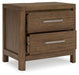 Cabalynn - Two Drawer Night Stand - Light Brown - Tallahassee Discount Furniture (FL)