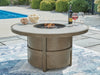 Rainier Ranch - Round Fire Pit Table - Beige - Tallahassee Discount Furniture (FL)