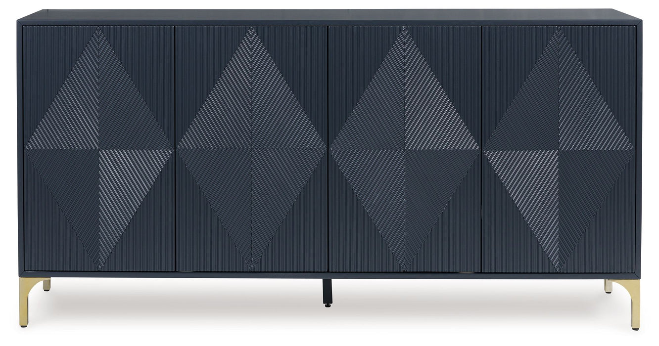 Loirwick - Dark Blue - Accent Cabinet - Tallahassee Discount Furniture (FL)