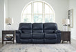 Leesworth - Ocean - 3 Pc. - Power Reclining Sofa, Power Reclining Loveseat, Power Rocker Recliner - Tallahassee Discount Furniture (FL)