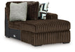 Midnight-Madness - Chocolate - RAF Corner Chaise - Tallahassee Discount Furniture (FL)