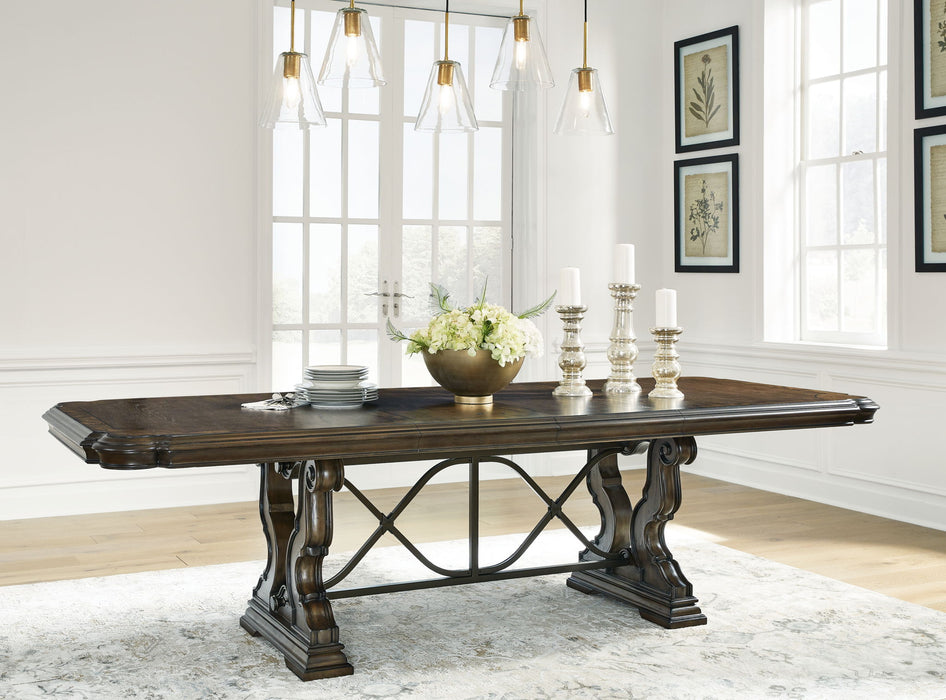 Maylee - Dark Brown - Dining Extension Table - Tallahassee Discount Furniture (FL)