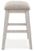 Skempton - Upholstered Stool (Set of 2) - White - Tallahassee Discount Furniture (FL)