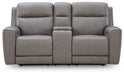 5Z-Comfort - Relaxation - Power Reclining Loveseat with Console / Adj Headrest - Tallahassee Discount Furniture (FL)