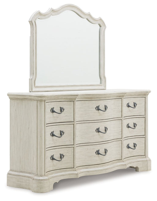 Arlendyne - Antique White - Dresser And Mirror - Tallahassee Discount Furniture (FL)
