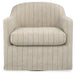 Valwick - Swivel Accent Chair - Cream / Brown - Tallahassee Discount Furniture (FL)
