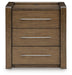 Marxmore - Three Drawer Night Stand - Brown - Tallahassee Discount Furniture (FL)