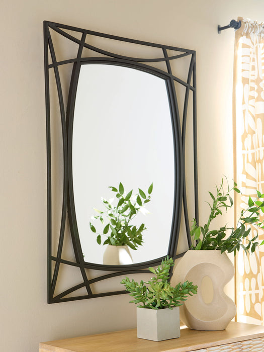 Freenville - Black - Accent Mirror - Tallahassee Discount Furniture (FL)