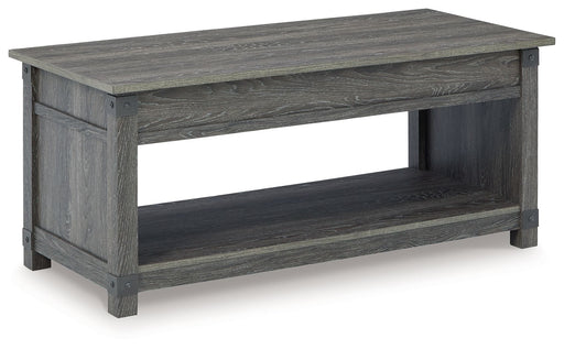 Freedan - Rect Lift Top Cocktail Table - Grayish Brown - Tallahassee Discount Furniture (FL)