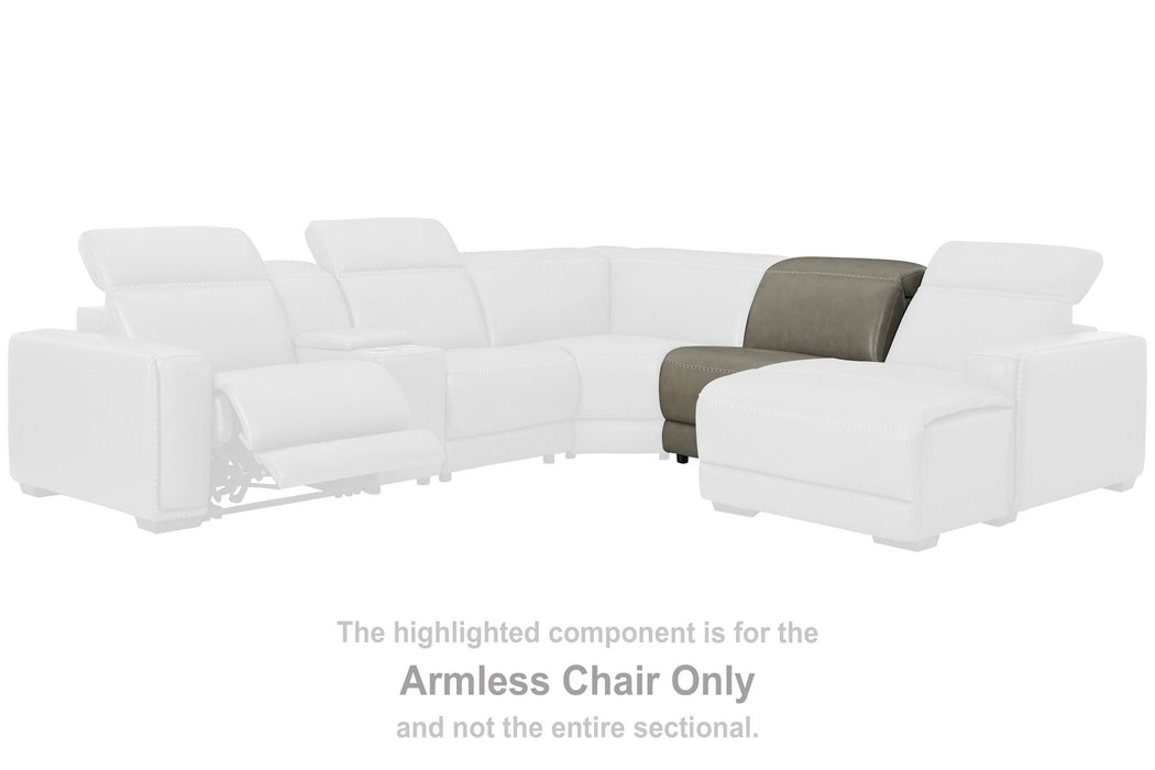 Correze - Gray - Armless Chair - Tallahassee Discount Furniture (FL)