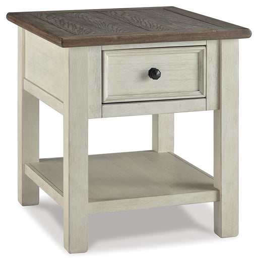 Bolanburg - White / Brown / Beige - Rectangular End Table - Tallahassee Discount Furniture (FL)