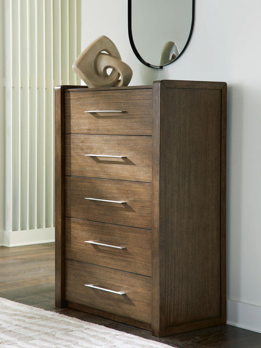 Marxmore - Five Drawer Chest - Brown - Tallahassee Discount Furniture (FL)