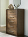 Marxmore - Five Drawer Chest - Brown - Tallahassee Discount Furniture (FL)
