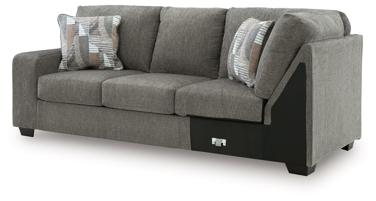 Clarington - LAF Sofa With Corner Wedge - Greystone - Tallahassee Discount Furniture (FL)