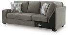 Clarington - LAF Sofa With Corner Wedge - Greystone - Tallahassee Discount Furniture (FL)