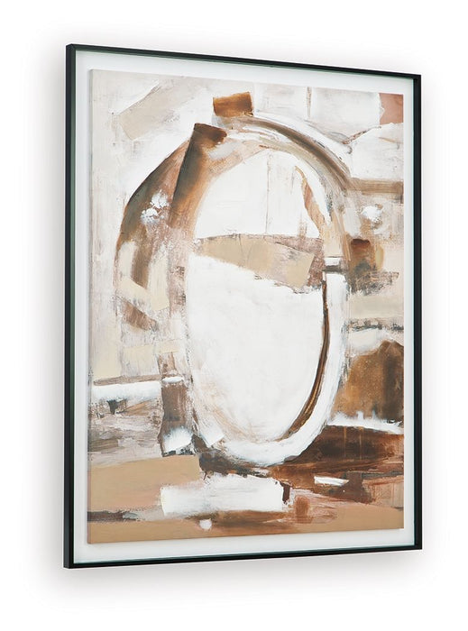 Bradlow - Wall Art - Brown / White / Black - Tallahassee Discount Furniture (FL)