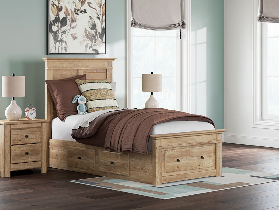 Makidern - Panel Storage Bed With 2 Under Bed Storage Units - Tallahassee Discount Furniture (FL)