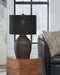 Naareman - Metallic Black - Terracotta Table Lamp - Tallahassee Discount Furniture (FL)