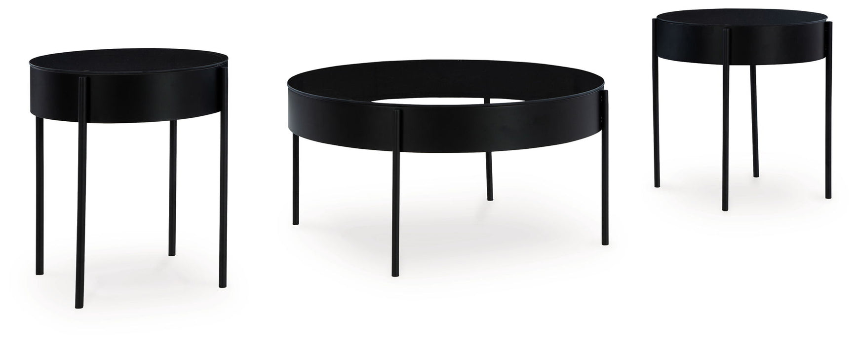 Ardoline - Black - Occasional Table Set (Set of 3) - Tallahassee Discount Furniture (FL)