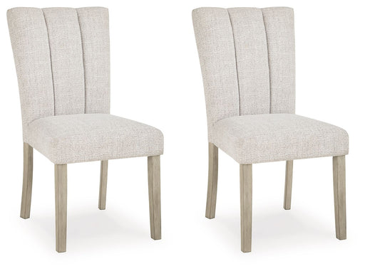 Larawyn - Dining Upholstered Side Chair (Set of 2) - Bisque - Tallahassee Discount Furniture (FL)