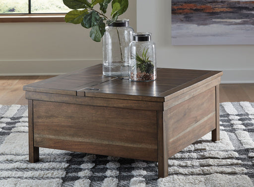 Moriville - Grayish Brown - Lift Top Cocktail Table - Tallahassee Discount Furniture (FL)