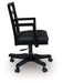 Wildenauer - Brown / Black - Home Office Swivel Desk Chair - Tallahassee Discount Furniture (FL)