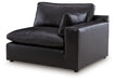 Emilia - RAF Corner Chair - Black - Tallahassee Discount Furniture (FL)