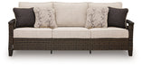 Monterey Point - Sofa With Cushion - Dark Brown - Tallahassee Discount Furniture (FL)