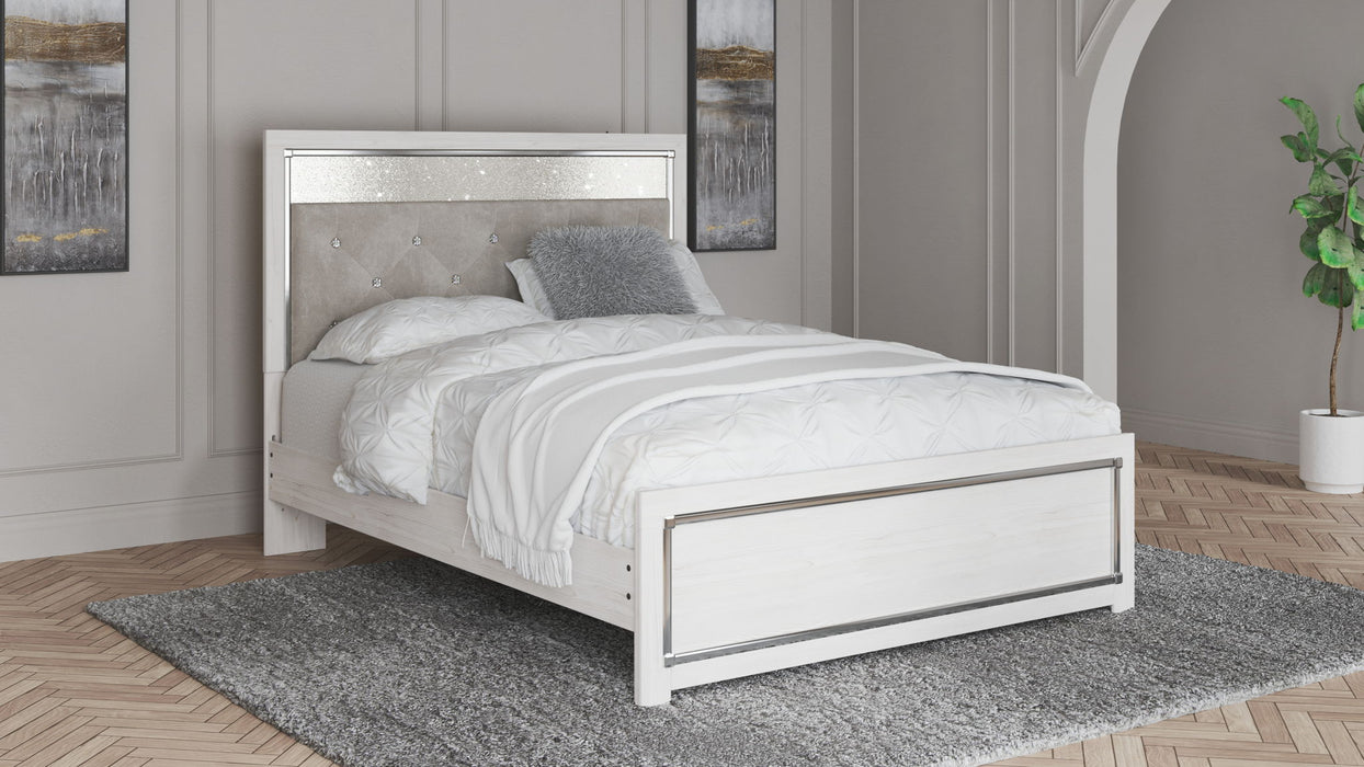 Altyra - White - Queen Panel Bed With Roll Slats - Tallahassee Discount Furniture (FL)