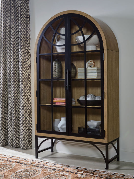 Gwenwich - Natural / Black - Accent Cabinet - Tallahassee Discount Furniture (FL)